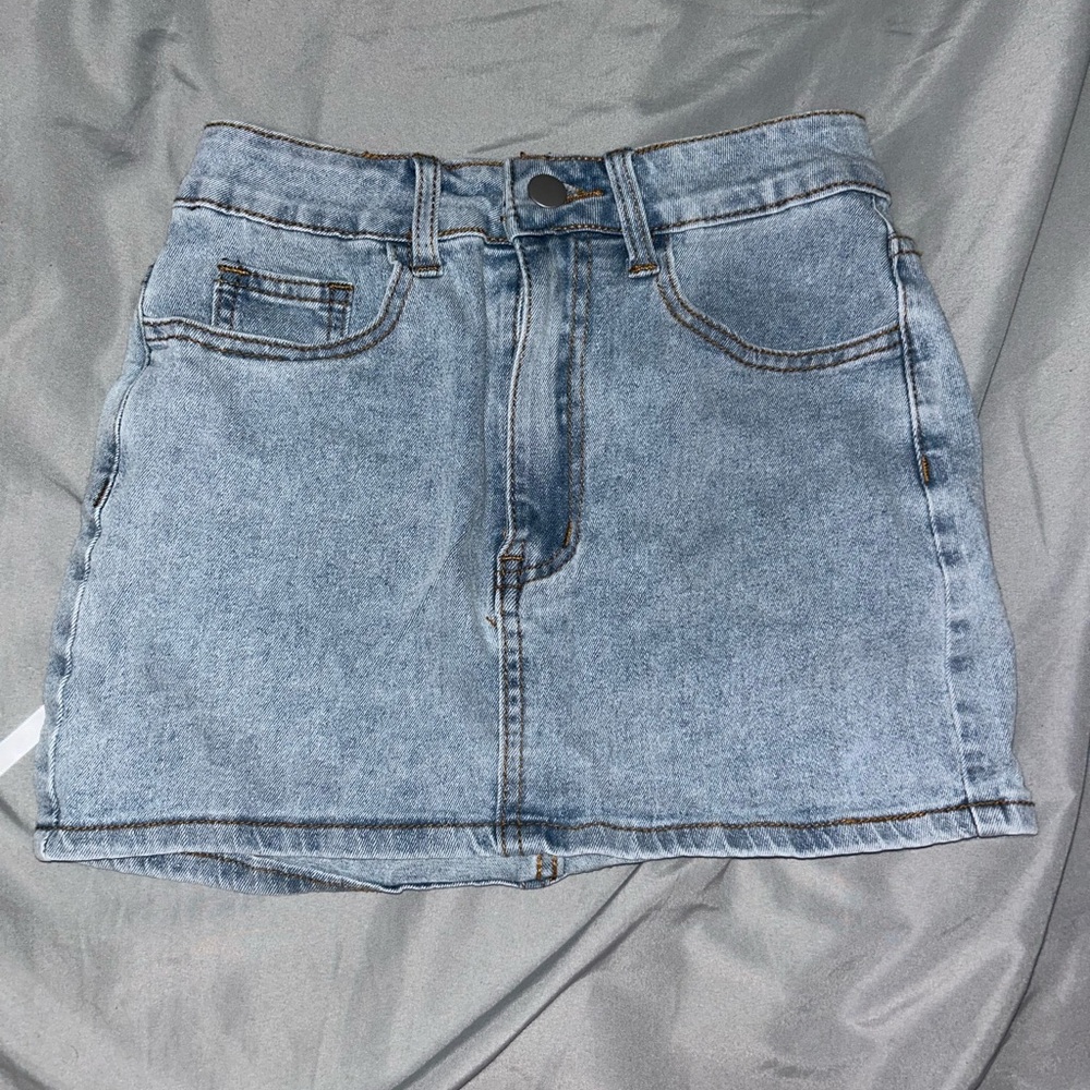 Denim Mini Skirt
